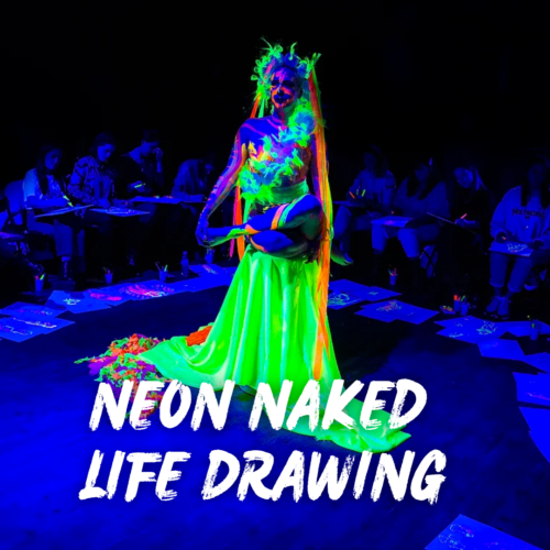 NEON NAKED LIVE DRAWING Dabbers Social Bingo